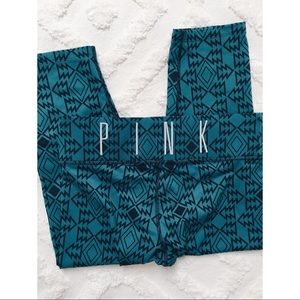 PINK Victoria’s Secret Teal Cropped Leggings